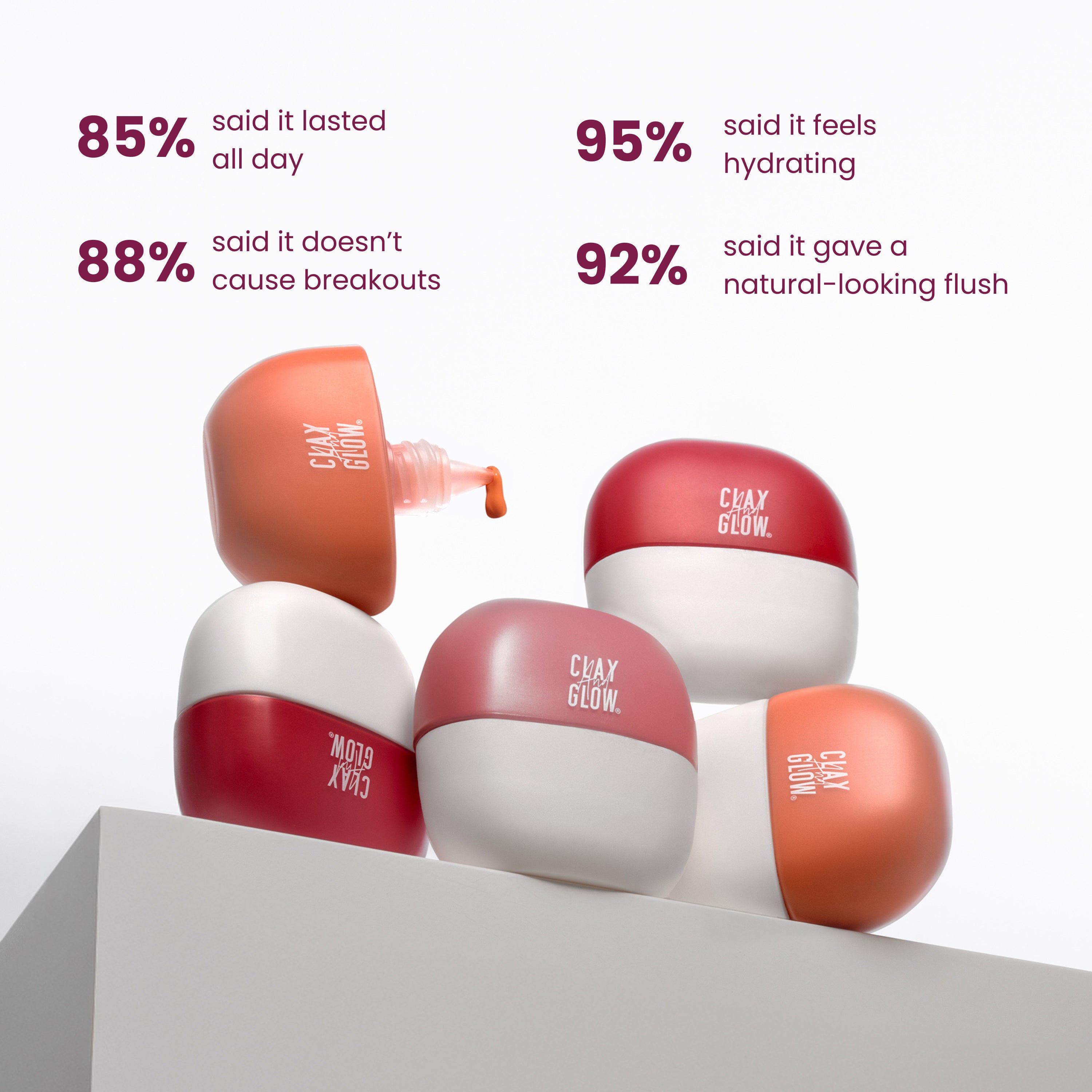 Hydrating liquid blushes