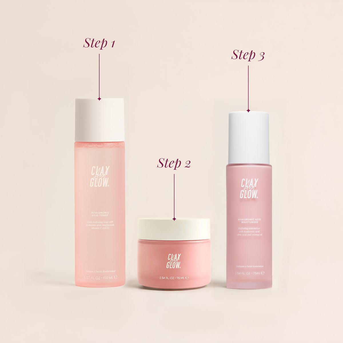 3-step detox mask set